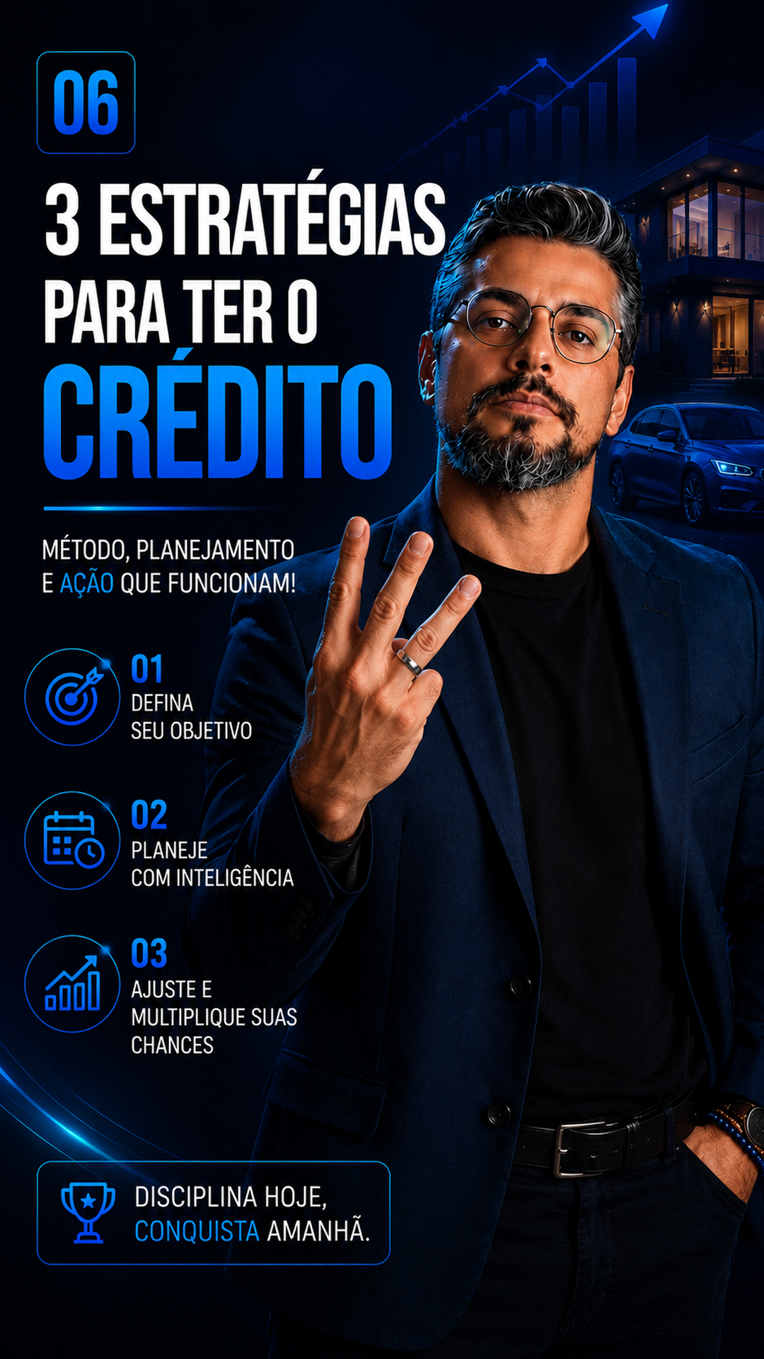 Capa do vídeo: 3 estratégias para ter o crédito