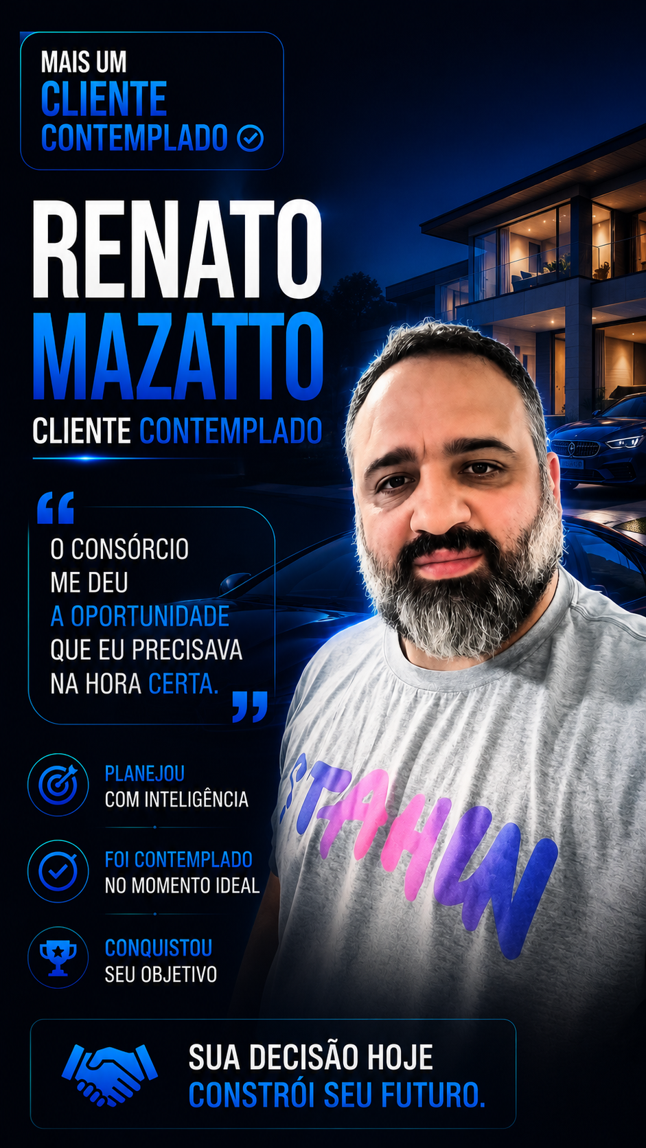 Capa do vídeo: Cliente contemplado
